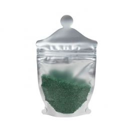 Apothecary Jar Shaped Pouch, Frosted Front Panel 14x6x22,9cm (100 Pieces) [SP3FJ]