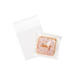 Plastic Bags 9.5x10.5cm Transparent Peel and Seal (100 pieces) [B3X4]