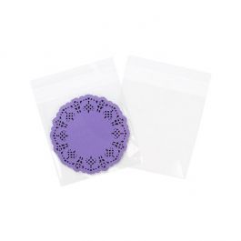 Plastic Bags 12.4x12.2cm Transparent Peel and Seal (100 pieces) [B44XL]