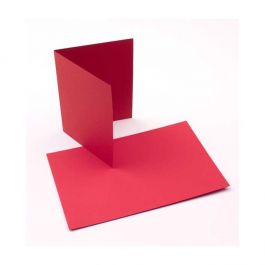 Cards Red 14x10.8cm (50 pieces) [PC218]