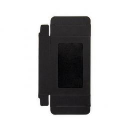 Black Gift Boxes Window Box w/ attached window 7x2.1x10.3 cm (25 pieces) [WKRGB317]