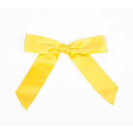 Bows pre-tied Yellow 2.2cm (100 pieces) [BOW7DA]
