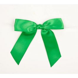 Bows pre-tied Emerald 2.2cm (100 pieces) [BOW7EM]