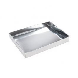Paper Box Bottom Shimmer Silver 13,7x2,5x19,1cm (25 Pieces) [SS15]