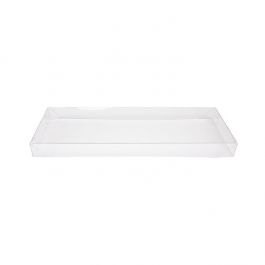 Lid Foldable and Crystal Clear 11x2,5x30,9 cm Clear (25 pieces) [BT11]