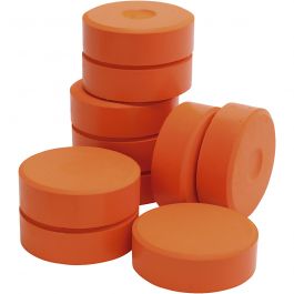 Watercolour, orange, H: 19 mm, D 57 mm, 10 pc/ 1 pack [HOB-627224]