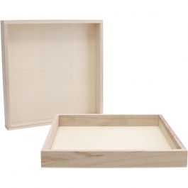 Wooden frames with edge, size 24,5x24,5x3 cm, 10 pc/ 1 pack [HOB-668217]
