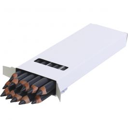 edu Jumbo Coloured Pencils, thickness 10 mm, lead 6,25 mm, black, 12 pc/ 1 pack [HOB-408084]