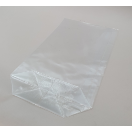 Cross Bottom Bags Clear 120x41x225mm (100 pieces) [CBB1222]