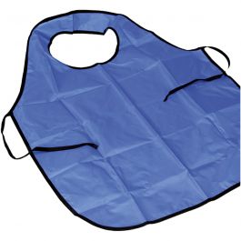 Painting apron with collar, L: 100 cm, size M-XL cm, blue, 10 pc/ 1 pack [HOB-671111]