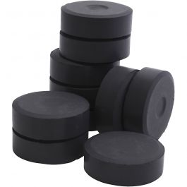 Watercolour, black, H: 19 mm, D 57 mm, 10 pc/ 1 pack [HOB-627284]