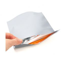 Matte Silver Child Resistant Pouch Bags 30,5 x 10 x 23 cm (100 Pieces) [CRP129MS]