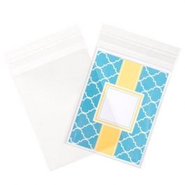 Plastic Bags 17.3x12.7cm Transparent Peel and Seal (100 pieces) [B56]