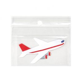 Grip Seal Bags with Hang hole 7.5x5cm Crystal Clear PP 50 micron (100 pieces) [ZR32]