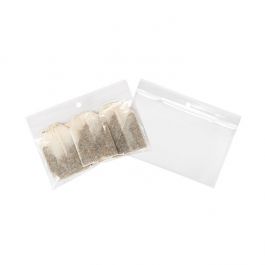 Grip Seal Bags with Hang hole 12.5x7.5cm Crystal Clear PP 50 micron (100 pieces) [ZR53]