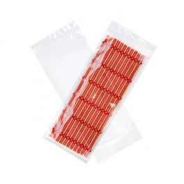 Grip Seal Bags with Hang hole 15x38cm Crystal Clear PP 50 micron (100 pieces) [ZR615]