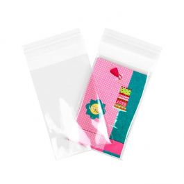 Plastic Bags 8.5x13cm Transparent Peel and Seal (100 pieces) [B3]