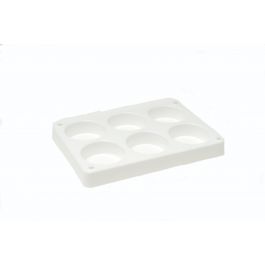 Paint palette empty for 6 x paint block Ø44 x 16 mm - 115x175mm in Box (1 pc.) [COL-PBTR6X44]
