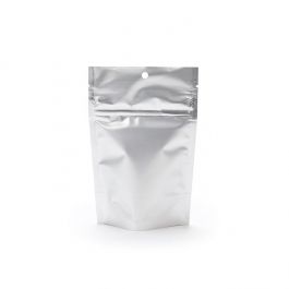 Child Resistant Pouch Bags Matte Silver 10,2x6,4x15,2cm (100 Pieces) [CRP2MS]