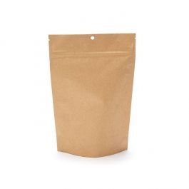 Child Resistant Pouch Bags Kraft 14,9x6,4x23,2cm (100 Pieces) [CRP7K]