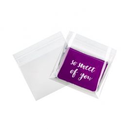 Plastic Bags 13.2x9.5cm Transparent Peel and Seal (100 pieces) [B35]