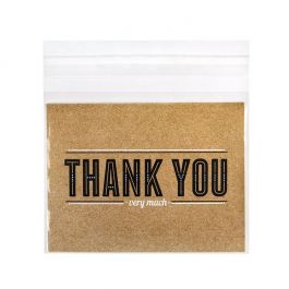 Plastic Bags 13.7x10.8cm Transparent Peel and Seal (100 pieces) [B4]