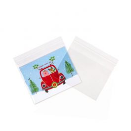 Plastic Bags 14.4x10.8cm Transparent Peel and Seal (100 pieces) [B45S]
