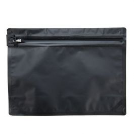 Plastic Bags Matt Black 30.5x10.2x22.9cm with Child-proof Closure (10 Pieces) [CRZ912B]