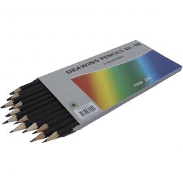 Drawing Pencil, B,2B,4B,5B,6B,8B,9B,HB,H,2H,3H,4H, 12 pc/ 1 pack [HOB-620412]