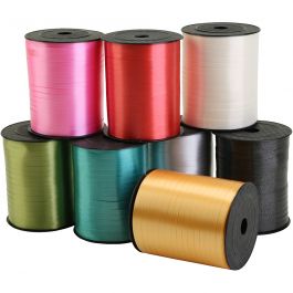 Curling Ribbon, W: 5 mm, assorted colours, 8x400 m/ 1 pack [HOB-557495]