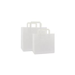 Take-away bags 32+21,5x27cm White (250 pcs) [FP-DPL042]