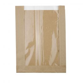 Strip window paper bags brown 20+ 5x26,7 cm (500 pieces) [GB-DRE02231]