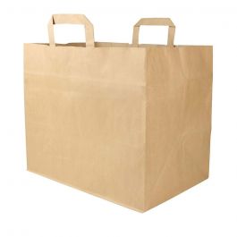 Kraft-paper-carrier bags brown 32x22x27 cm  (250 pieces) [GB-DSE02305]