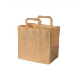 Kraft paper-carrier bags brown 26x17x25 cm (250 pieces) [GB-DSE02392]