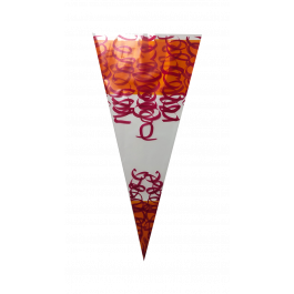 Conical bag 25x46cm 1 pound orange/red (250 pcs) [DV-3264]