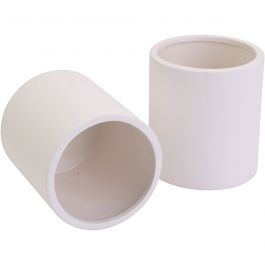 Ceramic jars, dia. 9 cm, size 10 cm, 12 pc/ 1 pack [HOB-744403]