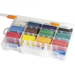 Oil Crayons, assorted colours, 12x20 pc/ 1 pack [HOB-410215]