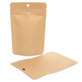 Stand Up Pouches Kraft Compostable 10.2x6x15.2cm | 57 grams (100 pieces) [ZBGEK2]