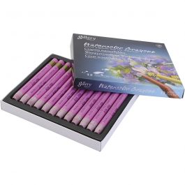 Watercolor Crayons, pink, 12 pc/ 1 pack [HOB-427339]
