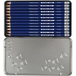 edu Drawing Pencil, B,2B,4B,5B,6B,8B,9B,HB,H,2H,3H,4H, 12 pc/ 1 pack [HOB-620180]