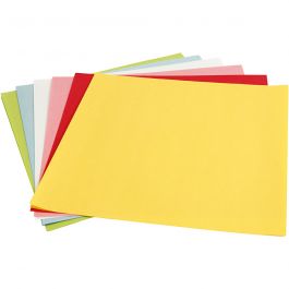Light paper, sheet 30x30 cm, 80 g, standard colours, 12 sheet/ 1 pack [HOB-536153]