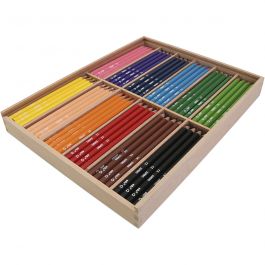 edu Jumbo Coloured Pencils, thickness 10 mm, lead 5 mm, assorted colours, 12x12 pc/ 1 pack [HOB-409844]