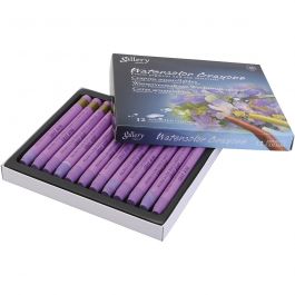 Watercolor Crayons, grey, rose, 12 pc/ 1 pack [HOB-427340]