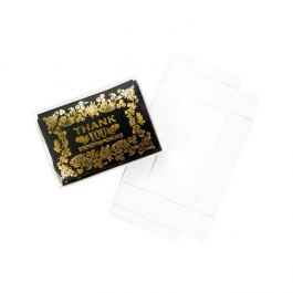 Plastic Gift Boxes 9.5x3.2x13.2cm Crystal Clear (25 pieces) [FB38]