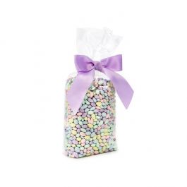 Block Bottom Bags Clear 7.6x3.2x21cm (100 pieces) [FG14]