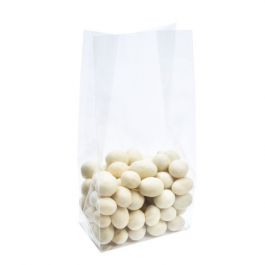 Block Bottom Bags Clear 7.6x5.1x16.5cm with paper insert (100 pieces) [FGPBH6]