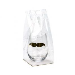 Block Bottom Bags Clear 10.2x10.2x22.9cm with paper insert (100 pieces) [FGPBH7]