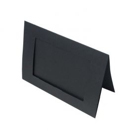 Cards Black with 8.5x13.7 Rectangular cut - Outer size for 10x15 print 240g 13x17.8cm (25 pieces) [PJ02112]