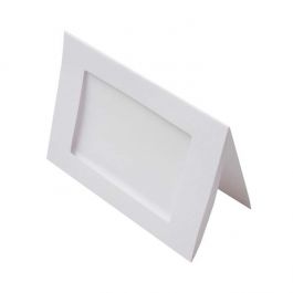 Cards White with 8.5x13.7 Rectangular cut - Outer size for 10x15 print 240g 13x17.8cm (25 pieces) [PJ00112]