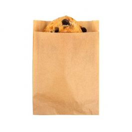 Greaseproof Bags Kraft 11,4x2,9x17,1cm (100 Pieces) [GPB3K]
